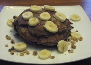 Buckwheat and Oat Banana Pancakes